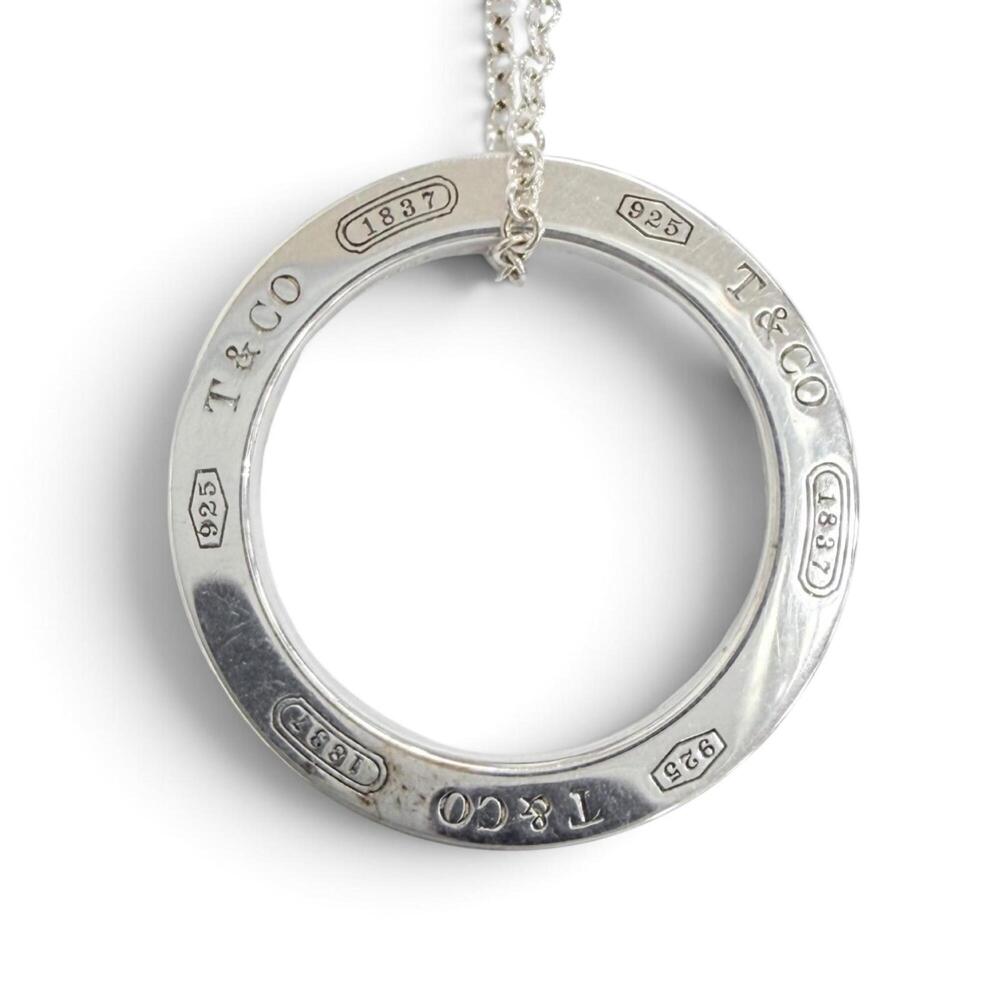 TIFFANY&Co. Tiffany 1837 Circle Pendant Necklace, AG925 Silver, Weight 3.83g,...